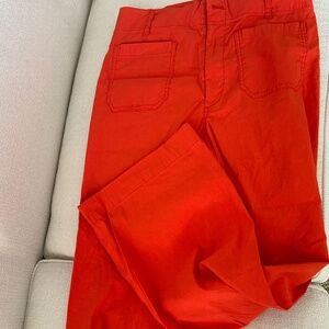 Anthropologie orange pants used, size 32